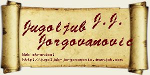 Jugoljub Jorgovanović vizit kartica